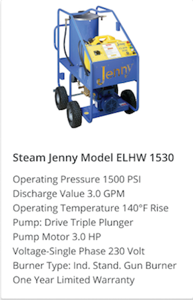 Steam Jenny Model 1530
